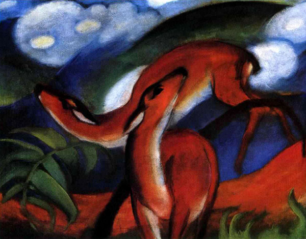 Rote Rehe by Franz Marc